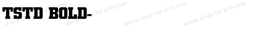 TSTD BOLD字体转换